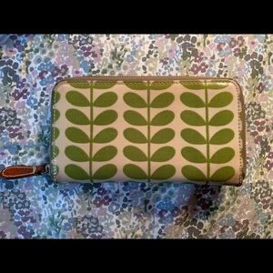 Orla Kiely leaf stem wallet